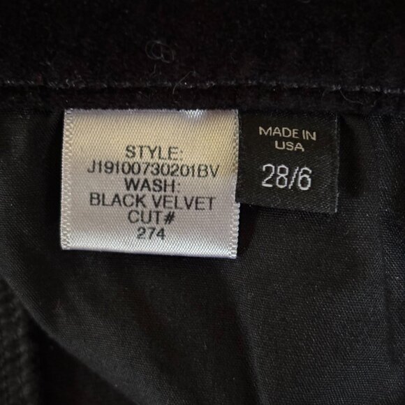 Veronica Beard "Beverly" Skinny Flare High Rise Black Velvet Pants - Picture 4 of 4